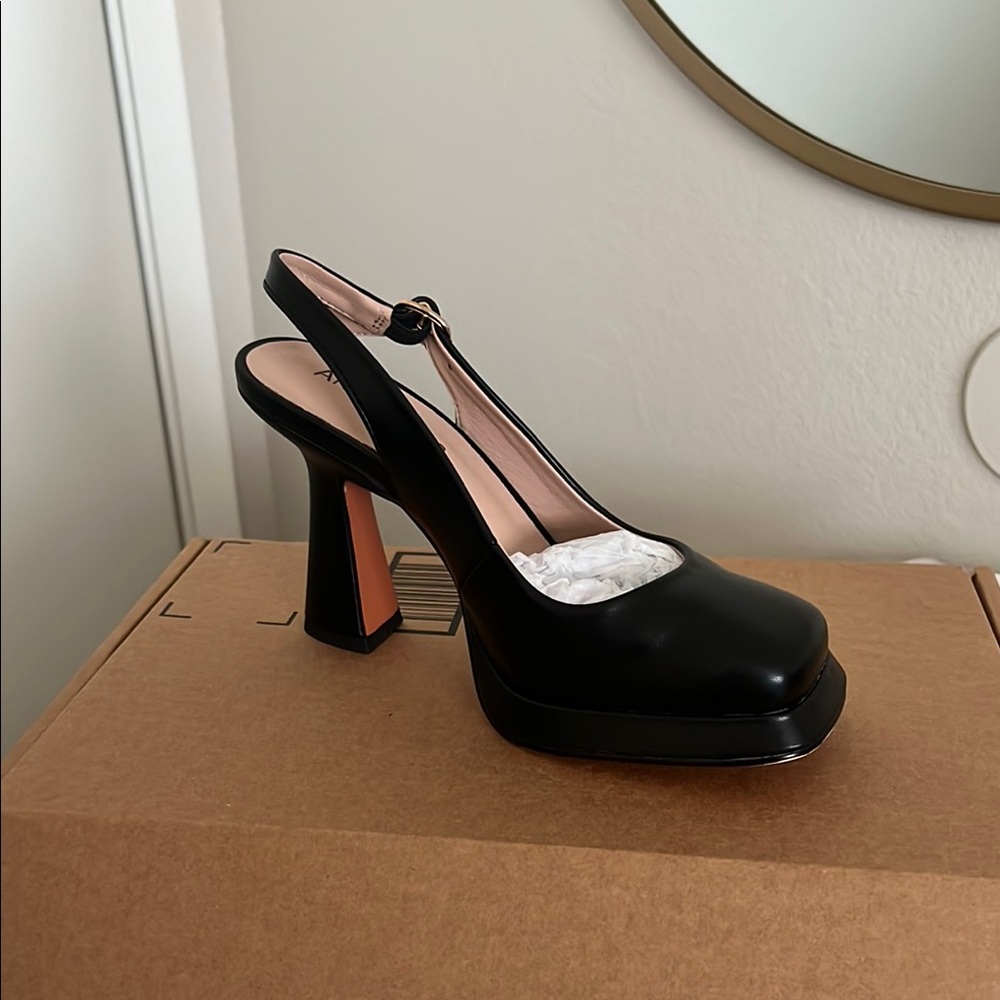 Black Slingback Heels